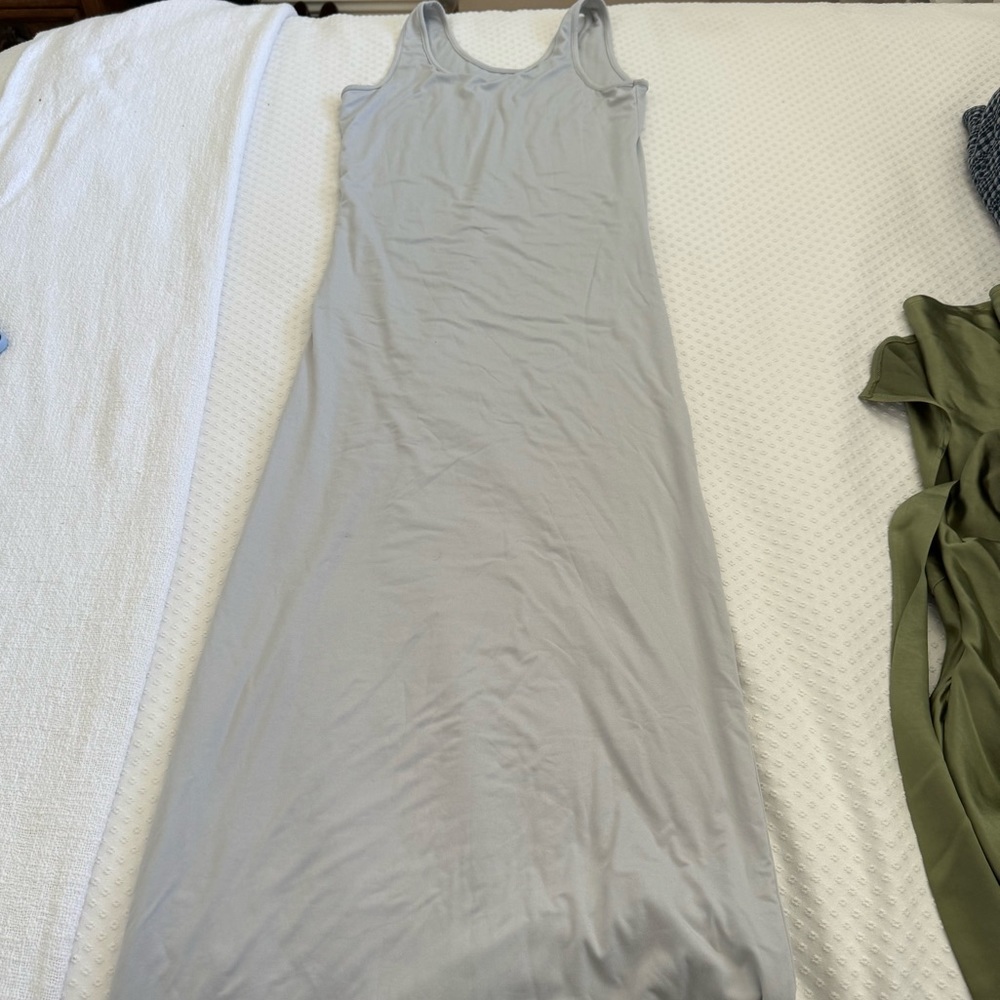 BUMPSUIT - maternity dress - long - light grey - only worn a couple times